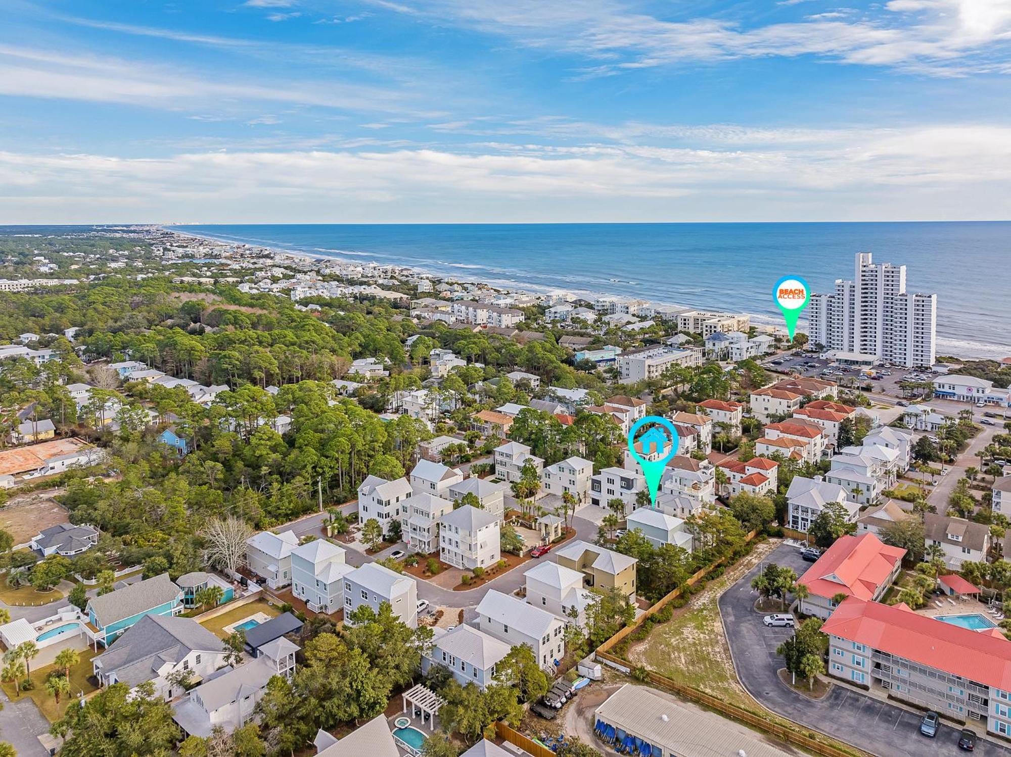 Shellabrate Good Times A Brand New Home For 2024 Only 3 Blocks To The Beach With Community Pool Santa Rosa Beach Exterior photo
